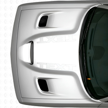 Blackout Custom Text Hood Vinyl Decal for Dodge Challenger_5