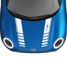 Hood Racing Stripes Rally Decal graphics sticker for MINI Cooper S
 2