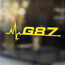 BMW G87 is in my Blood heart pulse window sticker decals graphic
 3