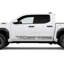 TRD off Road Mountains Side Rocker Panel Decals Stickers for Toyota Tacoma Fourth generation
 2