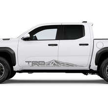 TRD off Road Mountains Door Side Rocker Panel Decals Stickers for Toyota Tacoma 4th Gen 3