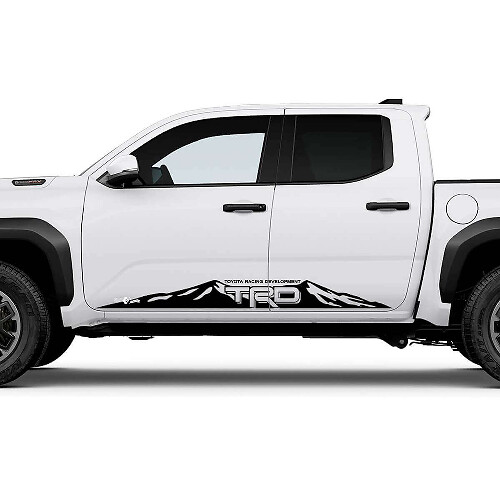 TRD off Road Mountains Door Side Rocker Panel Decals Stickers 2 for Toyota Tacoma 4th Gen