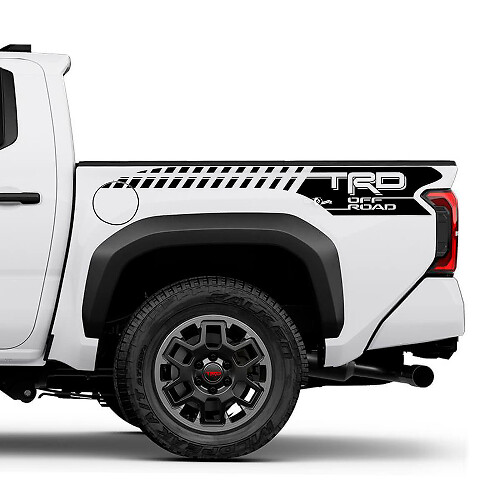 TRD Off-Road Strobe Stripes Bedside Vinyl Decal Sticker for Toyota Tacoma