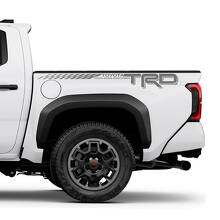Lettering TRD Logo Bedside Truck Checked Stripe Decals Stickers for Toyota Tacoma 4th Gen 2