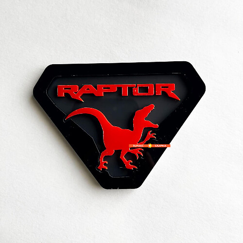 Fender Badges Tailgate Emblem 3D Badge for Raptor Edition