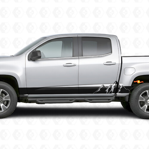 Alpine Ridge Door & Rocker Panel Vinyl Stripes for Chevrolet Colorado 2nd Gen 2015-2022