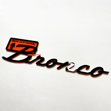 Bronco Wildtrak Fender Badges Tailgate Emblem 3D Badge Black vs Orange
 3