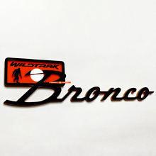 Bronco Wildtrak Fender Badges Tailgate Emblem 3D Badge Black vs Orange
 4