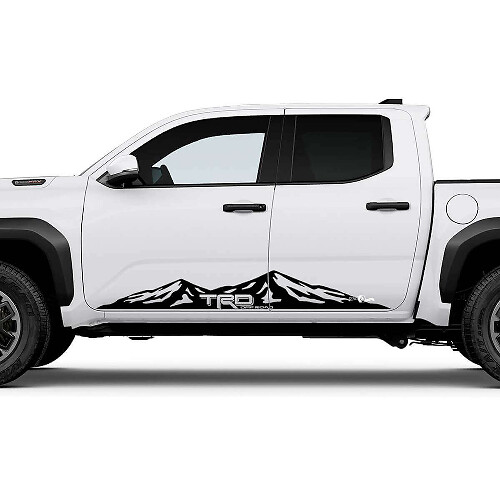 TRD Off Road Side Mountains Rocker Panel Decals Stickers 2 for Toyota Tacoma