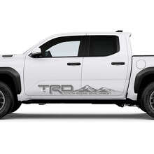 Lettering TRD Off Road Mountains Side Rocker Panel Decals Stickers for Toyota Tacoma 2