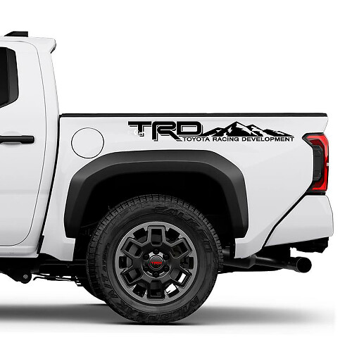 TRD off Road Mountains Bedside Truck Decals Stickers for Toyota Tacoma
