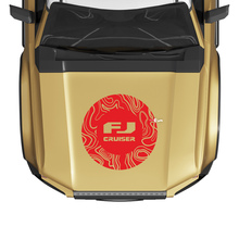 FJ Cruiser Topographic Map Wrap Hood Decal Sticker for Toyota FJ Cruiser
 3