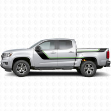 Sweeping Upper Accent Door & Bedside Vinyl Stripes for Chevrolet Colorado 2nd Gen 2015-2022_4