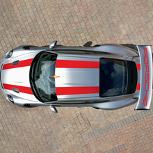 Stripes 911 GT3 RS Cup Hood Roof Wing Kit Decal Sticker for Porsche 911 GT3 RS Cup
 3