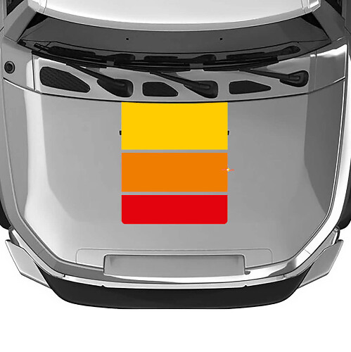 Heritage Style Stripes Hood and Side Vinyl Decal Kit for Toyota FJ Cruiser