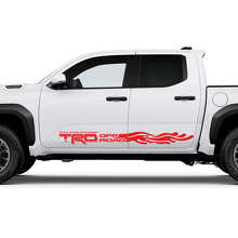 TRD Off Road Wave Door Side Rocker Panel Decals Stickers for Toyota Tacoma 3