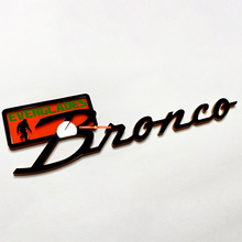 Bronco Everglades Fender Badges Tailgate Emblem 3D Badge Black vs Orange
 4