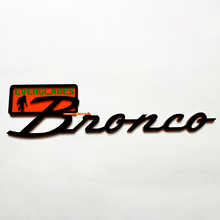 Bronco Everglades Fender Badges Tailgate Emblem 3D Badge Black vs Orange
 5