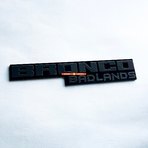 Fender Badges Tailgate Text Emblem 3D Badge for Bronco Badlands