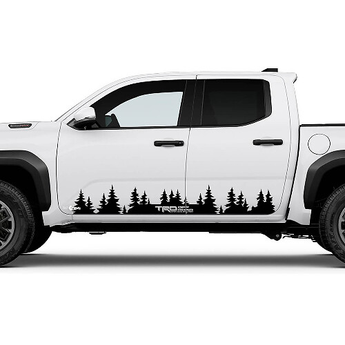 Mountains Trees Side Doors Panel Decals Stickers for Toyota Tundra
