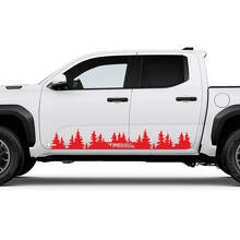 Mountains Trees Side Doors Panel Decals Stickers for Toyota Tundra
 3