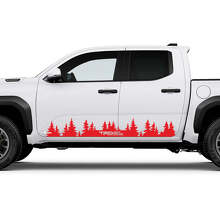 Mountains Trees Side Doors Panel Decals Stickers for Toyota Tundra
 3