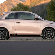 Custom Text Rocker Panel Stripe Decal side Graphics stripes for Fiat 500 2