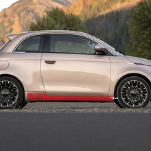 Custom Text Rocker Panel Stripe Decal side Graphics stripes for Fiat 500 3