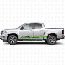 Slanted Racing Door & Rocker Panel Vinyl Stripes for Chevrolet Colorado 2nd Gen 2015-2022_6
