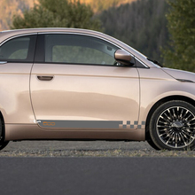 Rocker Panel Stripe Decal side Graphics stripes for Fiat 500 5
 2