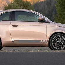 Rocker Panel Stripe Decal side Graphics stripes for Fiat 500 5
 2