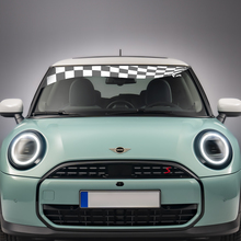 Windshield Checkered Flag Stripe Vinyl graphics decal Sticker for Mini Cooper S
 2