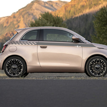 Rocker Panel checkered Stripe Decal side Graphics stripes for Fiat 500
 2