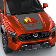 Toyota Tacoma Vintage Stripes Topographic Map Side Hood Tailgate decals Stickers
 2