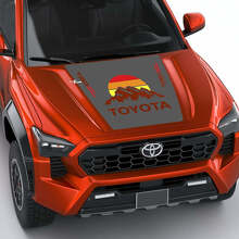 TRD off Road Mountains Vintage Retro Heritage Stripes Wrap Hood decal Sticker for Toyota Tacoma 4th gen
 2