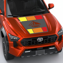 TRD off Road Mountains Vintage Retro Heritage Stripes Wrap Hood decal Sticker for Toyota Tacoma 4th gen
 2