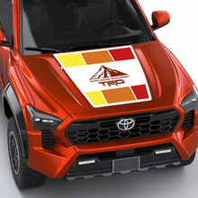 TRD off Road Mountains Vintage Retro Heritage Stripes Wrap Hood decal Sticker for Toyota Tacoma 4th gen
 3