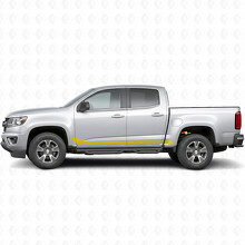 Honeycomb Door & Rocker Panel Vinyl Stripes for Chevrolet Colorado 2nd Gen 2015-2022_3