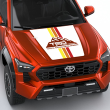 TRD Mountains Vintage Retro Heritage Stripes Hood decal Sticker for Toyota Tacoma 4th gen
 3