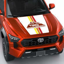TRD Mountains Vintage Retro Heritage Stripes Hood decal Sticker for Toyota Tacoma 4th gen
 3