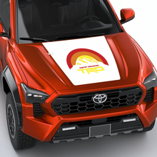 TRD Mountains Vintage Retro Heritage Sun Stripes Hood decal Sticker for Toyota Tacoma 4th gen
 2