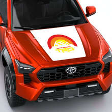 TRD Mountains Vintage Retro Stripes Bonnet Decal Sticker 3 for Toyota Tacoma 4th Gen 2