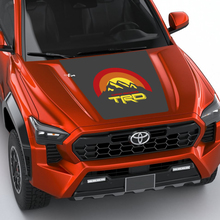 TRD Mountains Vintage Retro Heritage Sun Stripes Hood decal Sticker for Toyota Tacoma 4th gen
 3