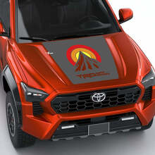 TRD Mountain Vintage Retro Heritage Sun Stripes Hood decal Sticker for Toyota Tacoma 4th gen
 2