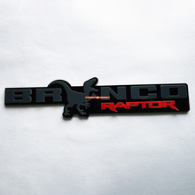 Bronco Raptor Fender Badges Tailgate Emblem 3D Badge
 3
