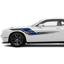 Two colours Side Stripes Decals Stickers For Dodge Challenger or Charger
 3