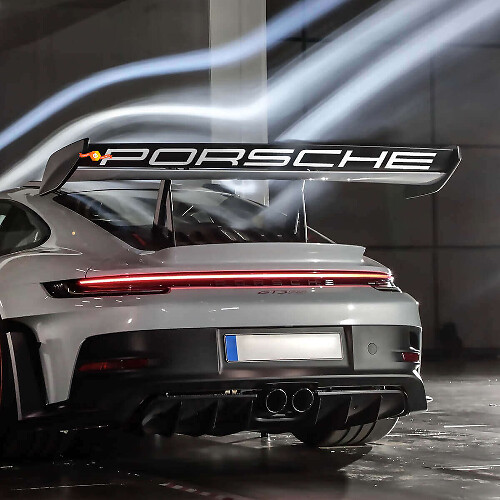 Weissach Style Rear Wing Vinyl Decal for Porsche GT3 RS