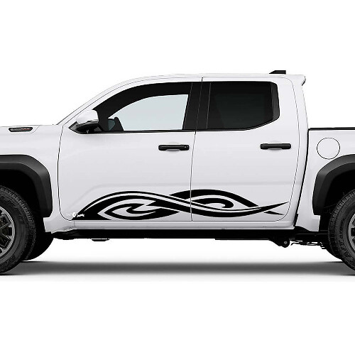 Tribal Side Rocker Panel Decals Stickers for Toyota Tacoma
