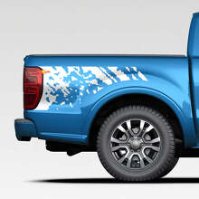 Distressed Splash Decal Graphics Decals Stickers for Ford Ranger
 2