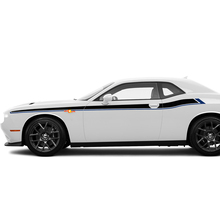Two colours Side Accent Stripes Decals Stickers For Dodge Challenger
 3
